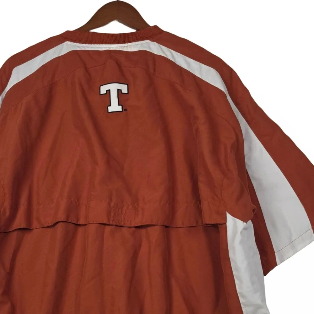Colosseum Texas Longhorns Mens Large Short Sleeve‎ 1/4 Zip Pullover Windbreaker